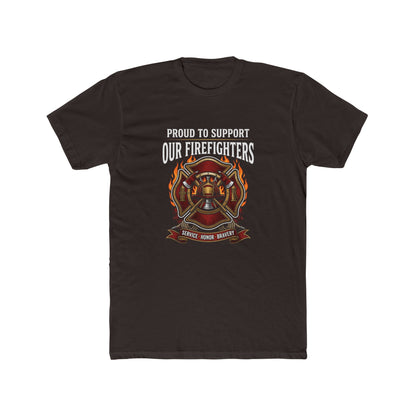 Firefighter Support T-Shirt — "Proud to Support Our Firefighters"