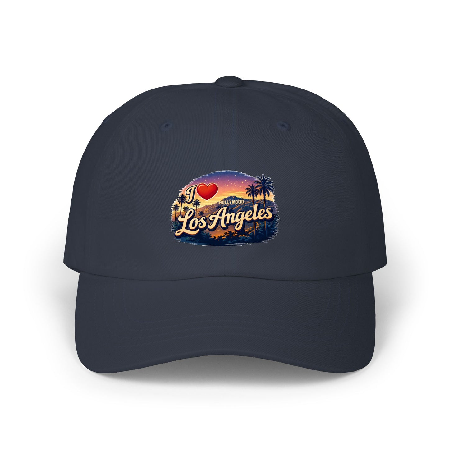 I  Los Angeles Classic Dad Cap – Vintage Sunset Palm Hat