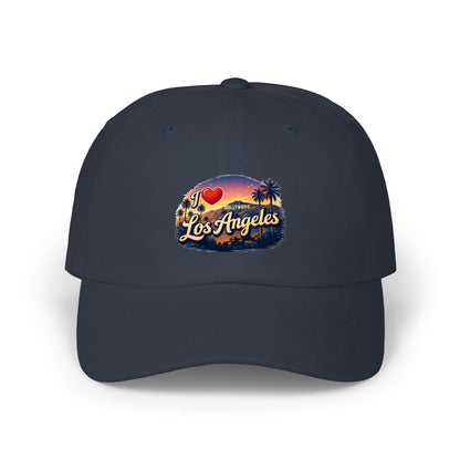 I  Los Angeles Classic Dad Cap – Vintage Sunset Palm Hat