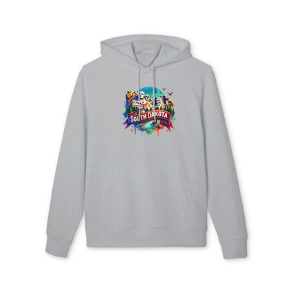 South Dakota Hoodie — Colorful Mount Rushmore Travel Sweatshirt