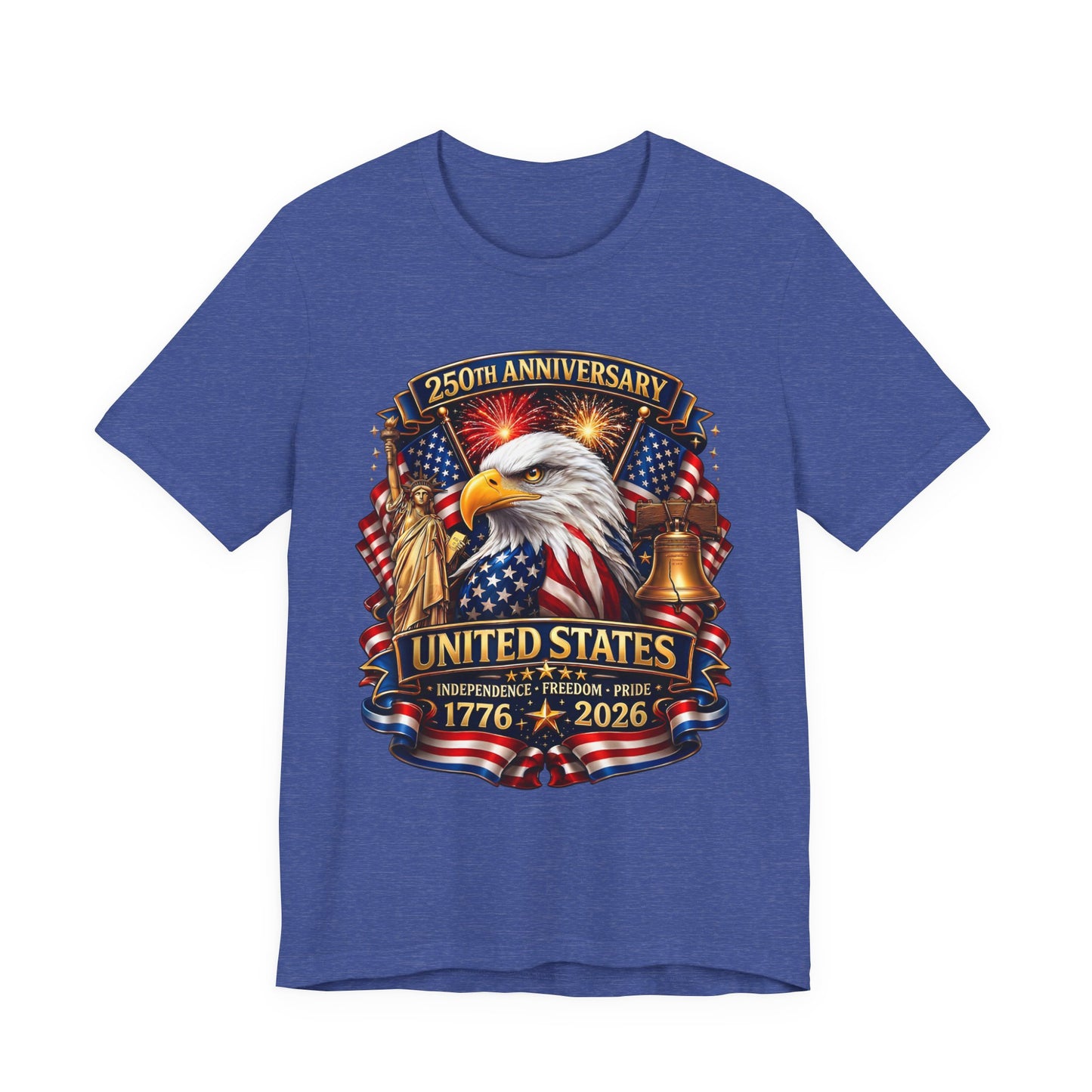 Independence 250th Eagle T-Shirt – United States 1776-2026 Centennial Graphic Tee
