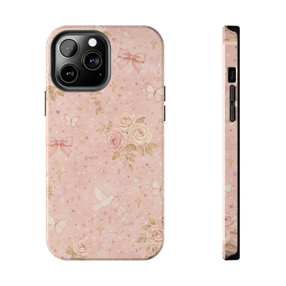 Grace Faith Phone Case | Christian floral iPhone Case