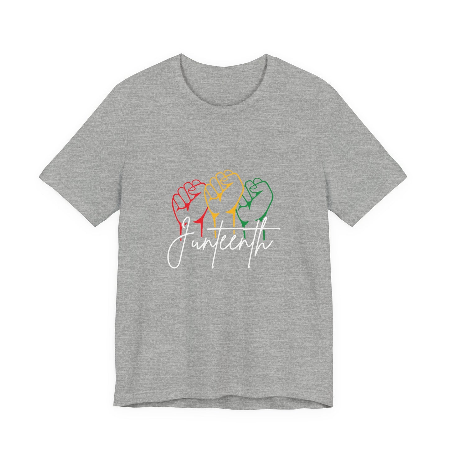 Juneteenth Fist T-Shirt — Pan-African Colors Celebration Tee