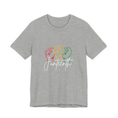 Juneteenth Fist T-Shirt — Pan-African Colors Celebration Tee