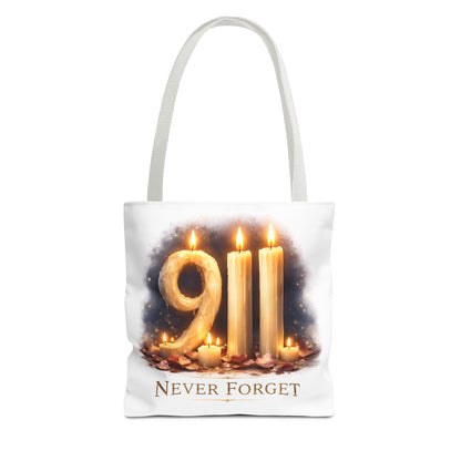 9/11 Never Forget Memorial Tote Bag