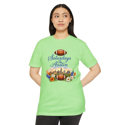 Saturdays in Austin Football Tee