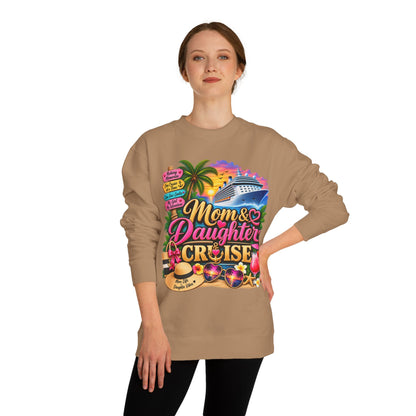 Mom & Daughter Cruise Sweatshirt — Tropical Vacation Cruise Crewneck