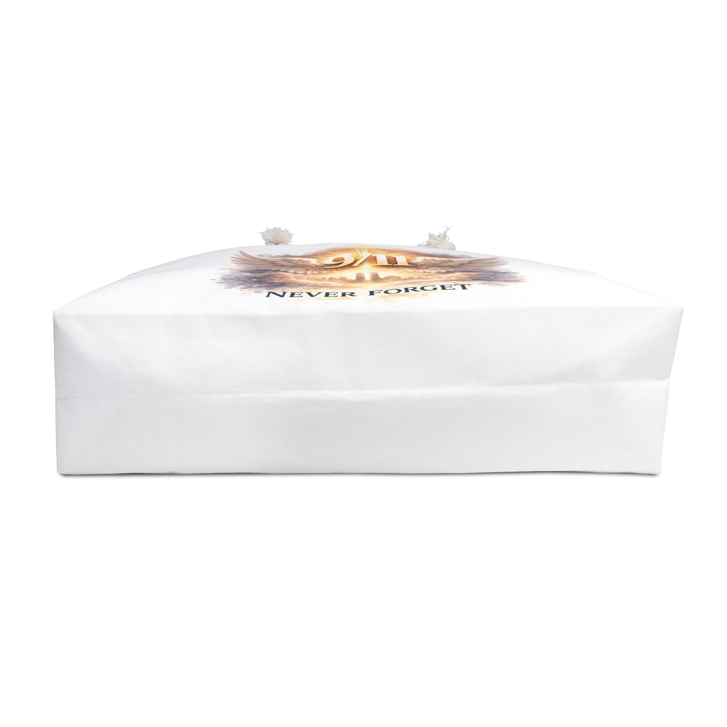 9/11 Never Forget Weekender Bag — Memorial Travel Tote with Angel Wings Skyline Design
