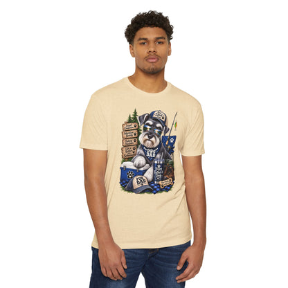 Schnauzer Dad T-Shirt – Fishing & Camping Dad Graphic Tee