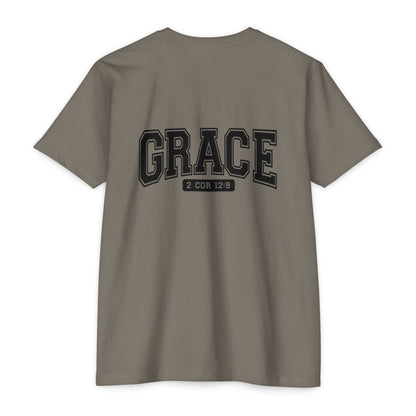 Grace T-Shirt — Faith Graphic Tee ("GRACE" with 2 Cor 12:9)