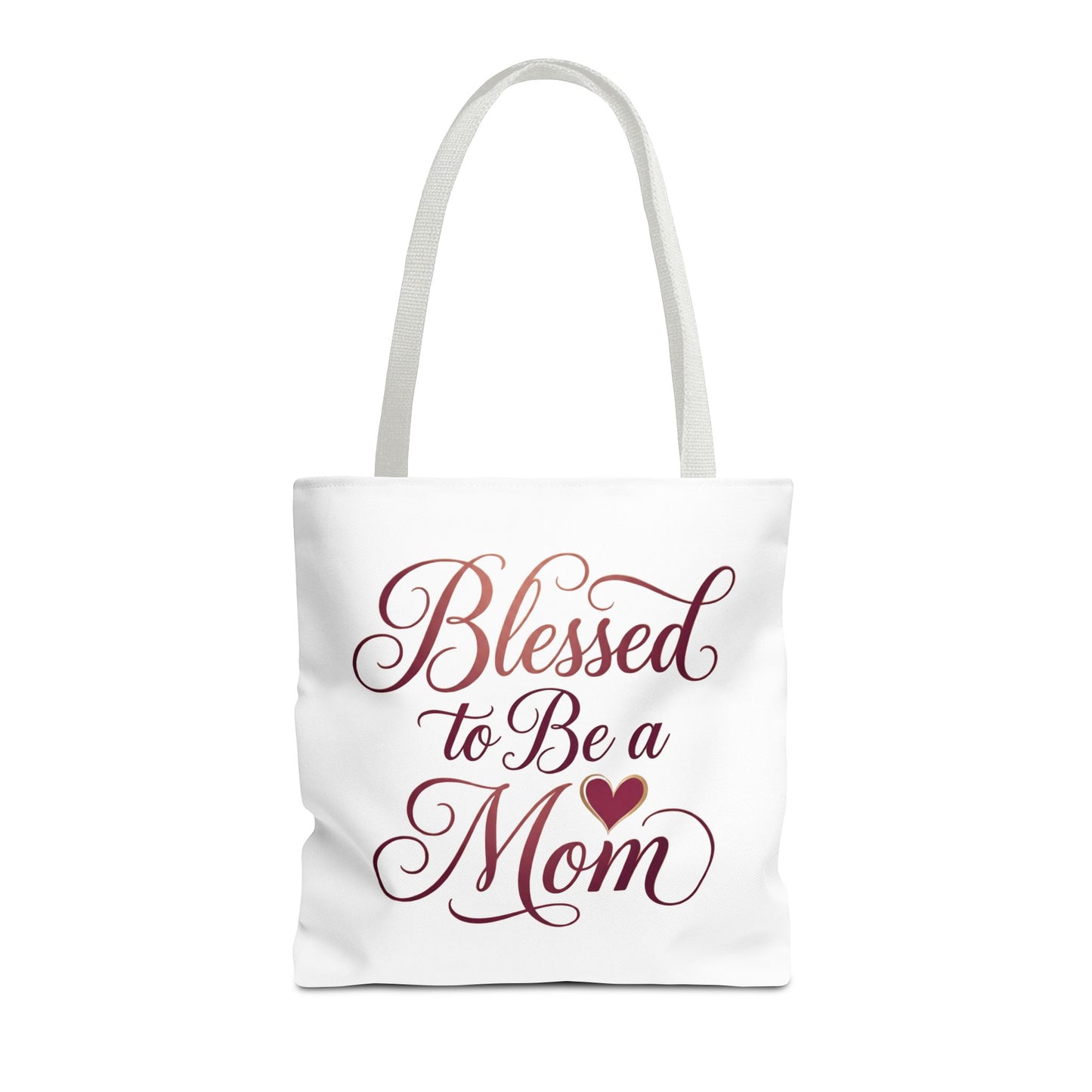 Blessed to Be a Mom Tote Bag – Mother's Day Floral Script Gift