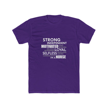 Nurse Word Cloud Tee — "I'm a Nurse" Inspirational Graphic T-Shirt