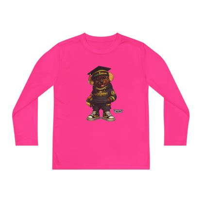 Youth Long Sleeve Tee — Graduation Bear Design