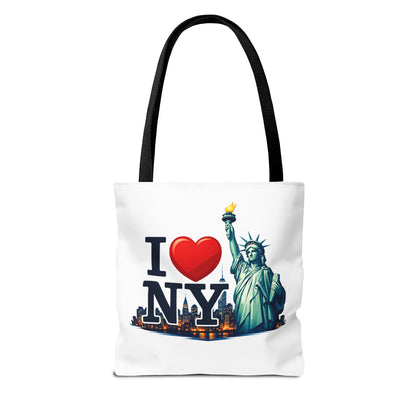 I  NY Statue of Liberty Tote Bag — New York City Souvenir Canvas Tote