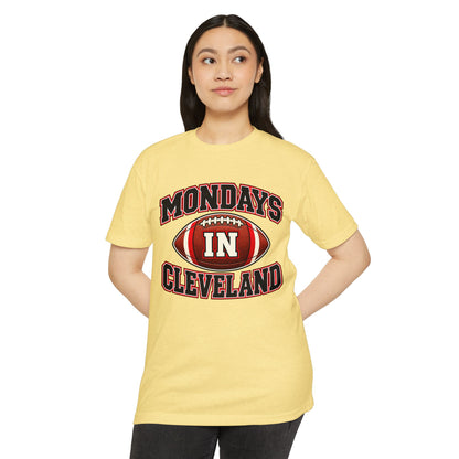 Mondays in Cleveland Football T-Shirt