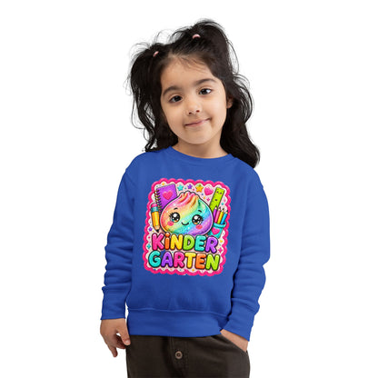 Kindergarten Cute Rainbow Character Toddler Sweatshirt