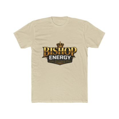 Bishop Energy Graphic Tee — Bold Gold Crown Logo T-Shirt