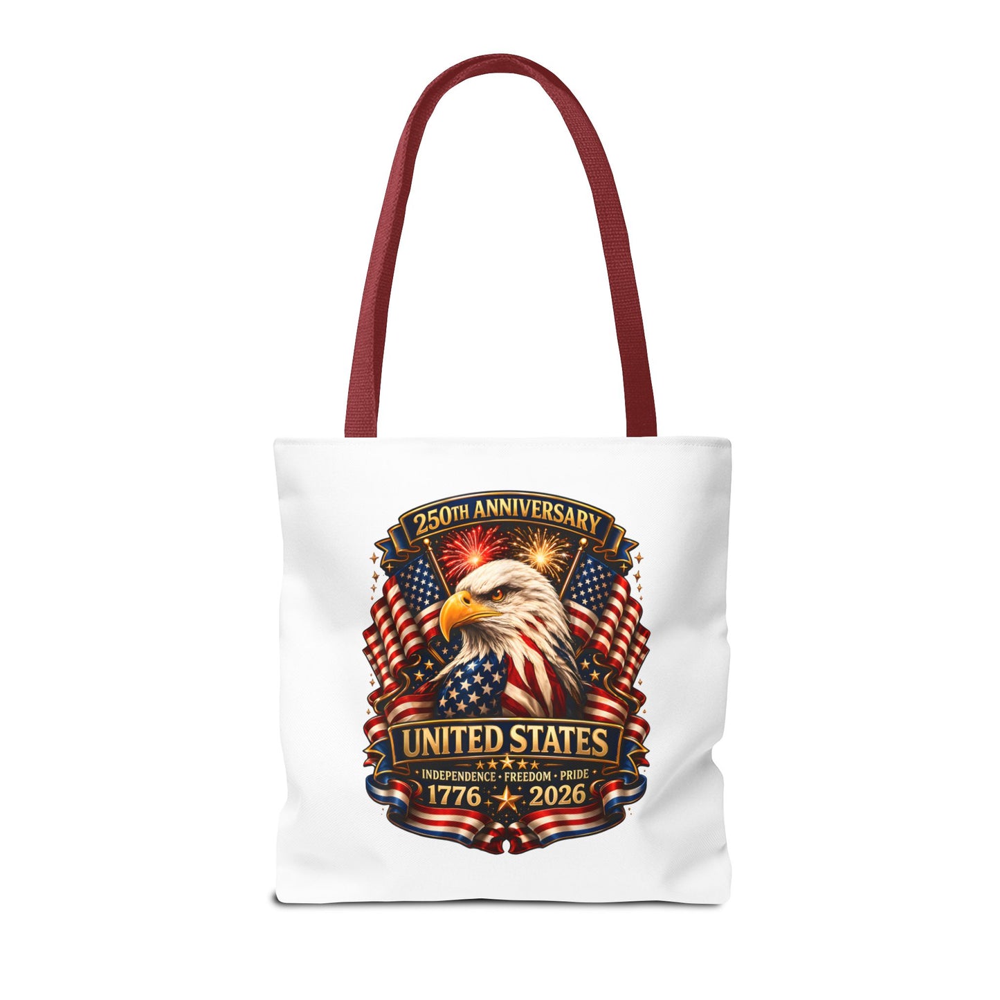 250th Anniversary United States Eagle Tote Bag — 1776–2026 Patriotic Cotton Tote