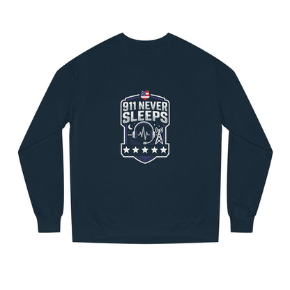 911 Never Sleeps Sweatshirt – Emergency Dispatcher & First Responder Tribute Crewneck