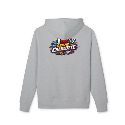 I Love Charlotte Racing Hoodie — Retro NASCAR-Inspired Pullover