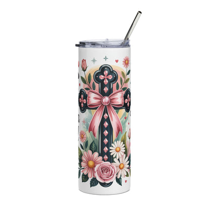 Just A Girl Stainless Steel Tumbler 20oz Christian Travel Mug