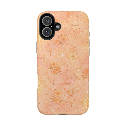 Blessed in Grace Phone Case | Christian floral iPhone Case