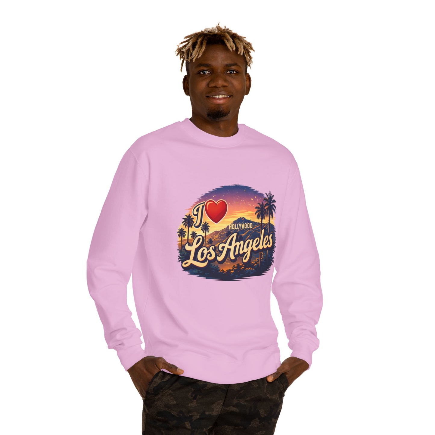 I  Los Angeles Crewneck Sweatshirt — Vintage Sunset LA Pullover