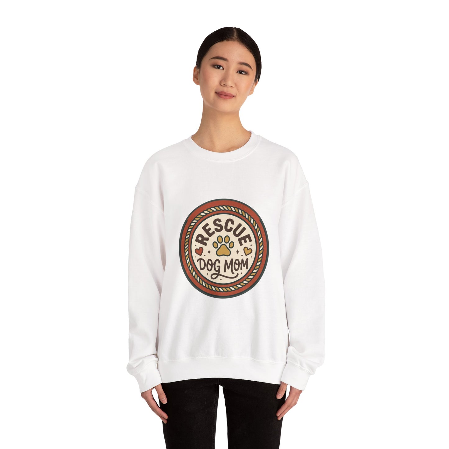 Rescue Dog Mom Sweatshirt | rescue pride, fur baby