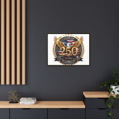 250th United States Anniversary Framed Canvas Print