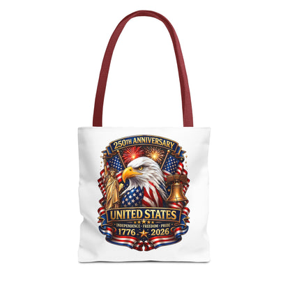 United States 250th Anniversary Tote Bag — Eagle & Flags 1776–2026
