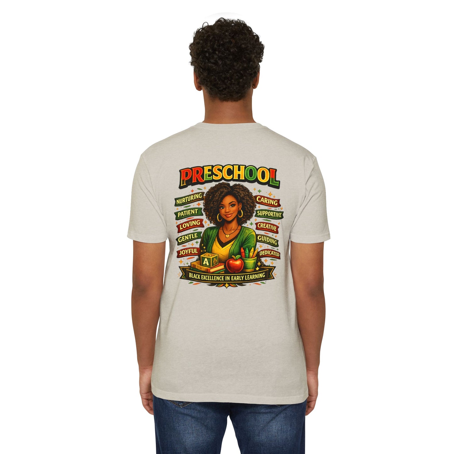 Preschool Teacher T-Shirt – "Black Excellence in Early Learning" Graphic Tee