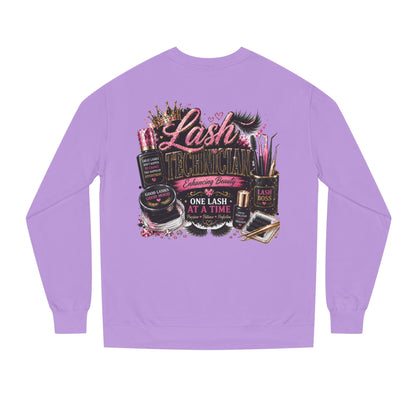 Eyelash Artist Crewneck Sweatshirt — “Lash Technician” Beauty Salon Graphic