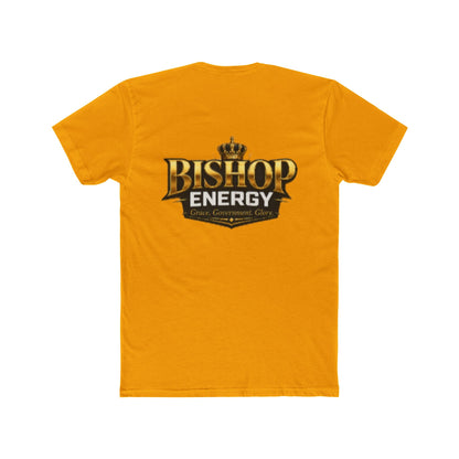 Bishop Energy Graphic Tee — Bold Gold Crown Logo T-Shirt