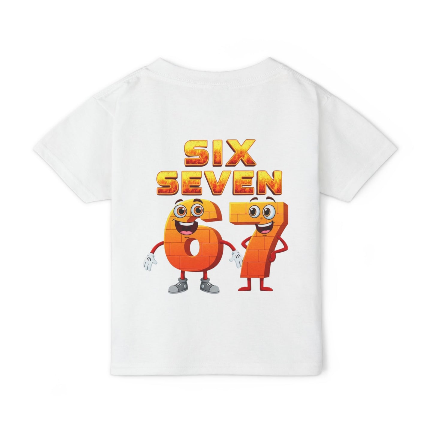 Six Seven 67 Toddler T-Shirt — Cute Number Cartoon Tee for Kids