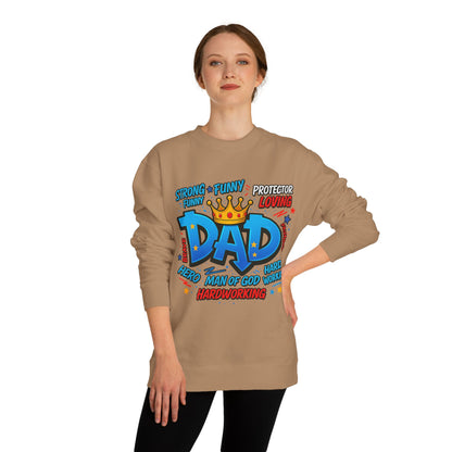 Dad Crown Graphic Sweatshirt – Funny & Loving Father Tribute