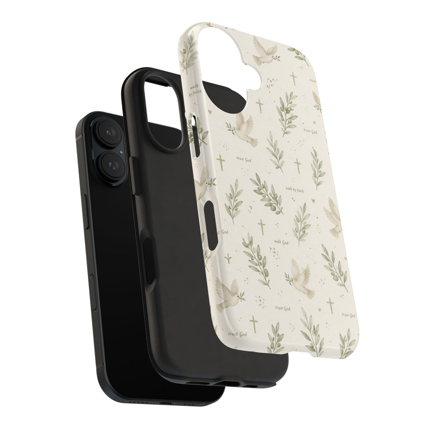 Walk By Faith Phone Case | Christian Floral iPhone Case