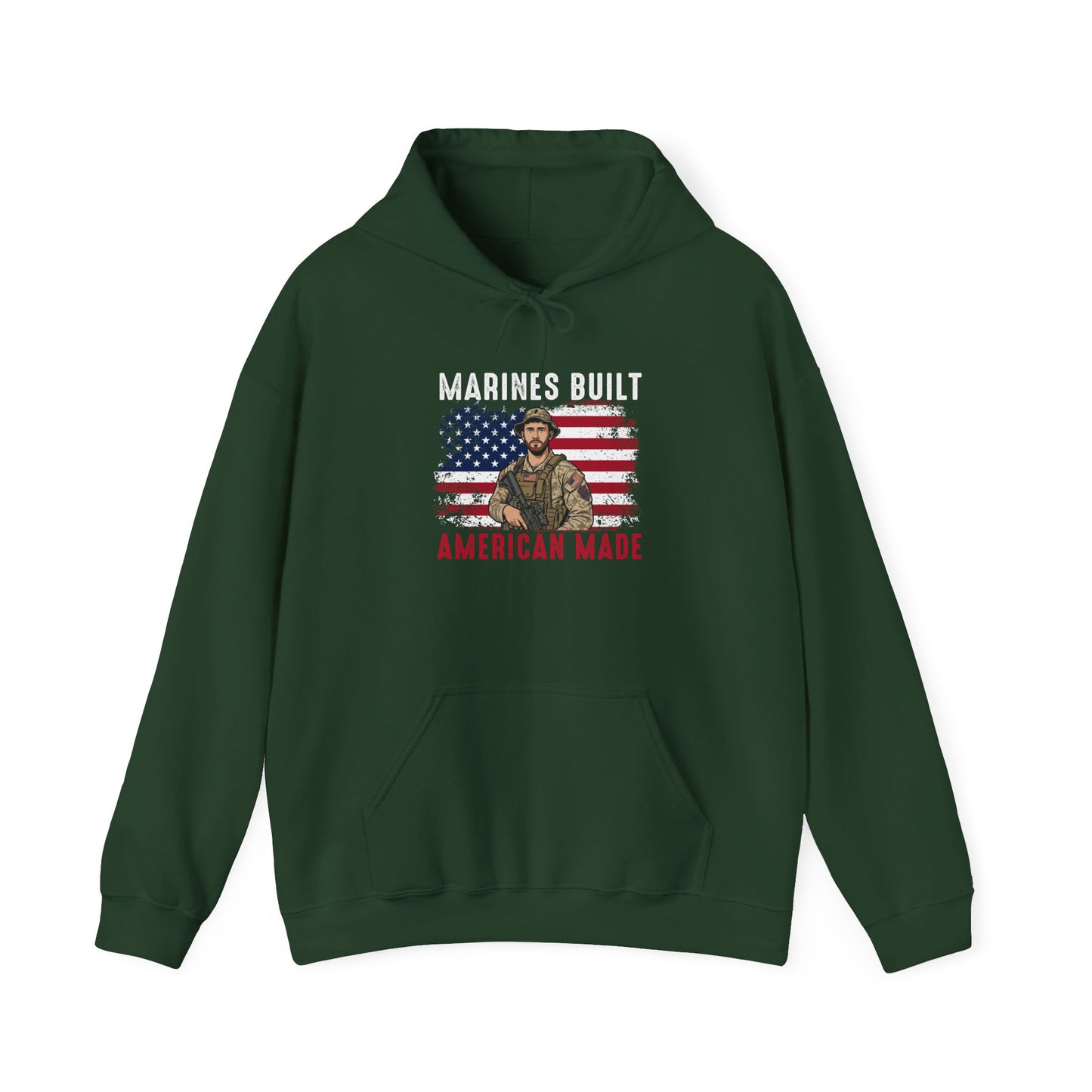 Marines Built American Made Hoodie
