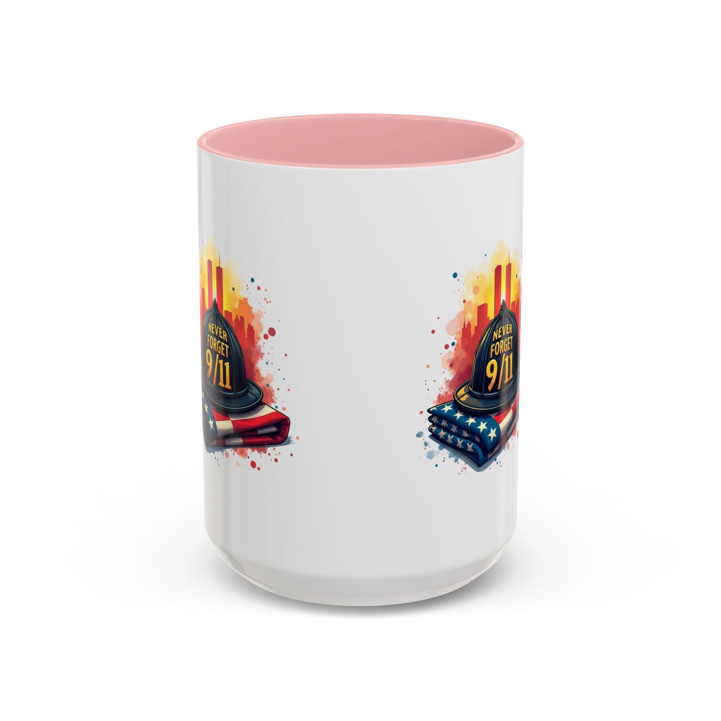 Never Forget 9/11 Memorial Accent Coffee Mug