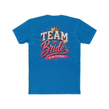 Team Bride T‑Shirt — Bachelorette Party Tee with Crown & Hearts