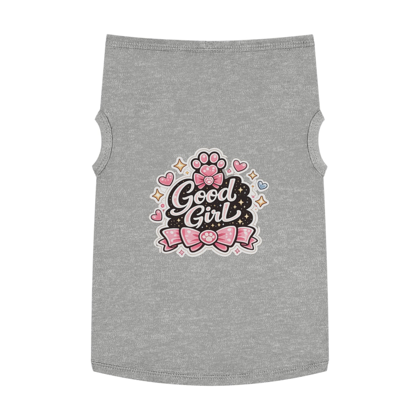 Good Girl Pet Tank Top — Cute Paw Print Dog Shirt for Small Dogs