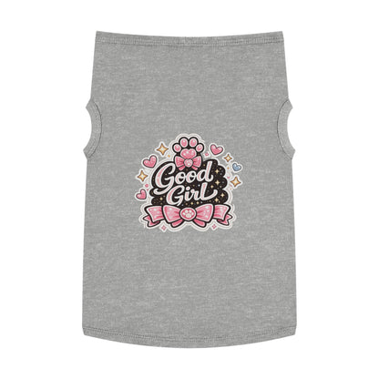 Good Girl Pet Tank Top — Cute Paw Print Dog Shirt for Small Dogs