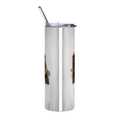 Fishing Dad 20oz Stainless Steel Tumbler – Plaid ‘Dad’ Outdoor Camper Design