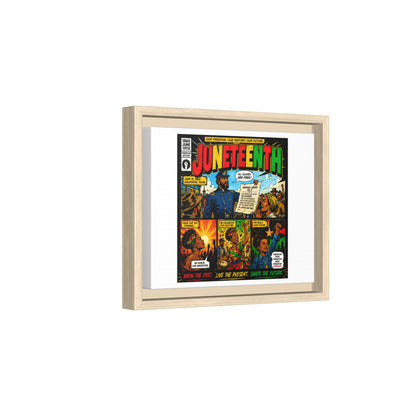 Juneteenth Comic Art Canvas - Framed Matte Wall Decor
