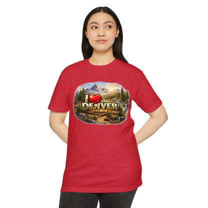 I  Denver Scenic Tee — Colorado Mountains & River Souvenir T-Shirt