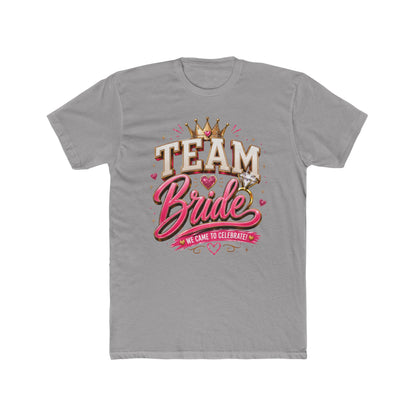 Team Bride T‑Shirt — Bachelorette Party Tee with Crown & Hearts