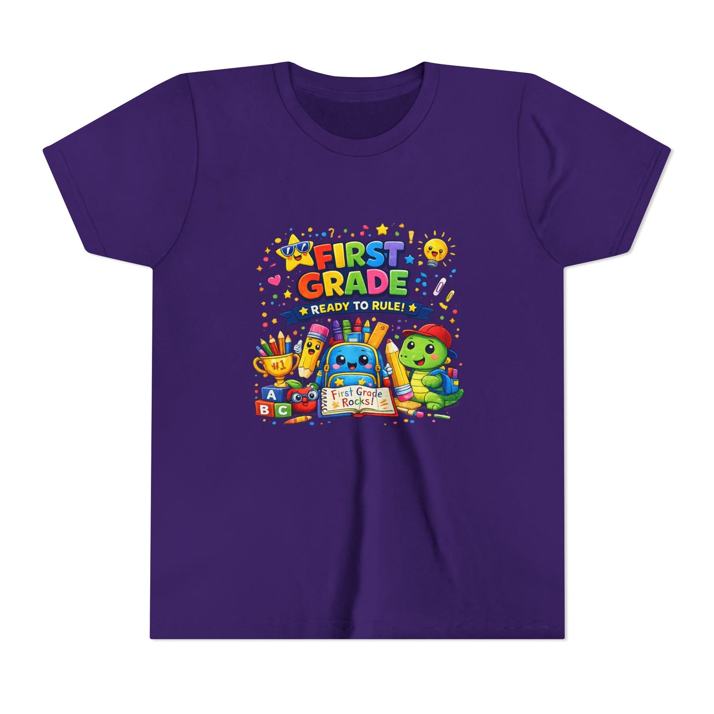 First Grade Youth T‑Shirt – "First Grade Ready to Rule" Cute Back-to-School Tee