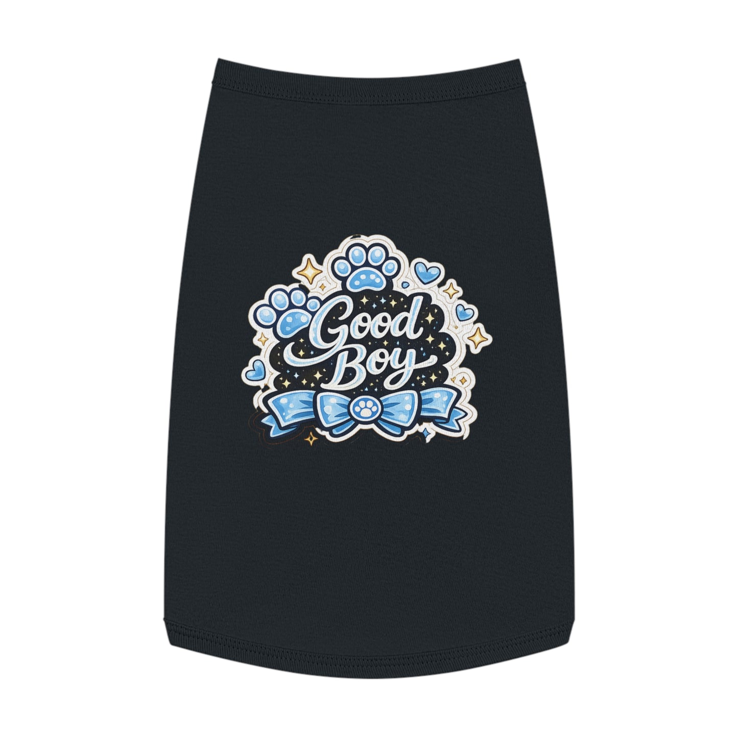 Good Boy Dog Tank Top — Cute Paw Print Pet Shirt
