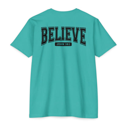 Believe John 14:1 T-Shirt — Faith-Inspired Biblical Tee