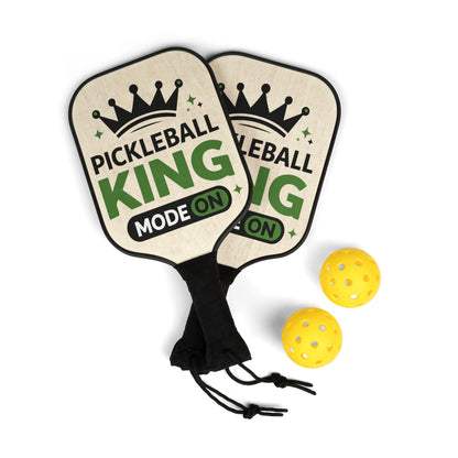 Pickleball King Paddle Set — "Mode On" Paddle & Ball Kit