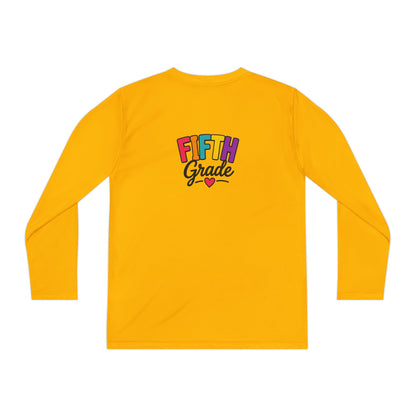 Fifth Grade Youth Long Sleeve Tee — Colorful Back-to-School Shirt